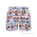 Schnelltrocknende bedruckte Badehose Beach Wear Shorts